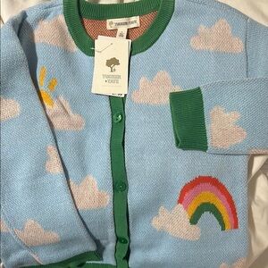 Tucker + Tate Kids Cloud and Rainbow Cardigan